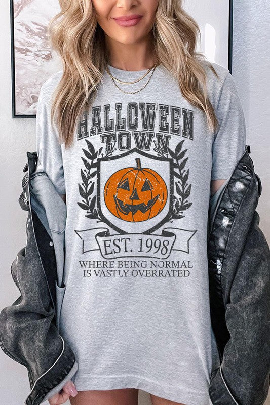 HALLOWEEN TOWN OVERRATED UNISEX SHORT SLEEVE TSHIRT