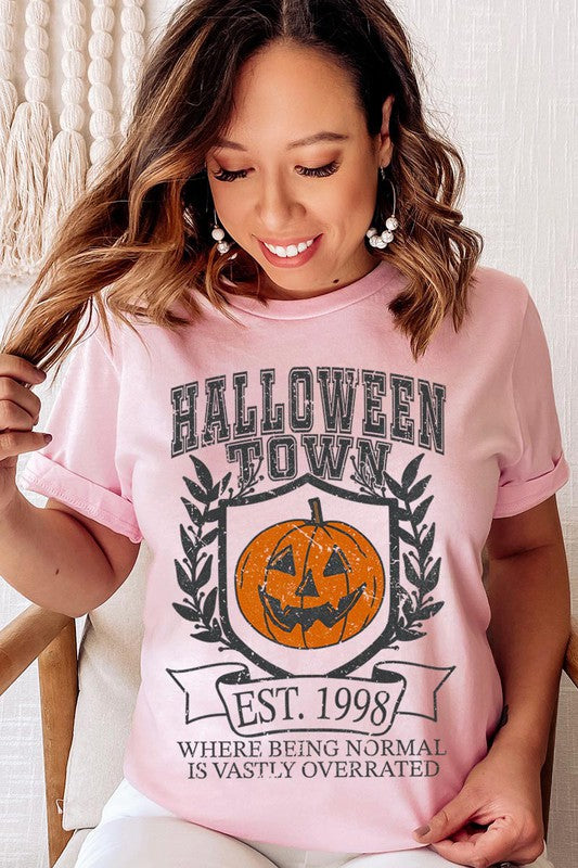 HALLOWEEN TOWN OVERRATED UNISEX SHORT SLEEVE TSHIRT