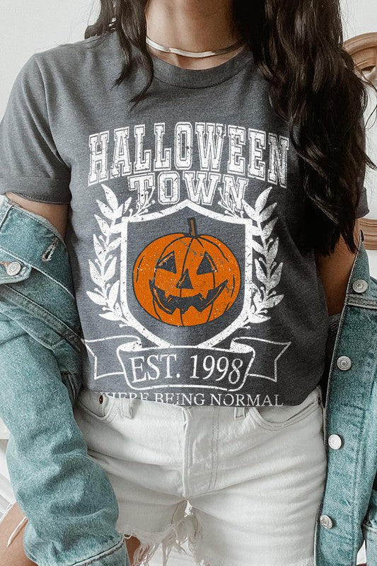 HALLOWEEN TOWN OVERRATED UNISEX SHORT SLEEVE TSHIRT