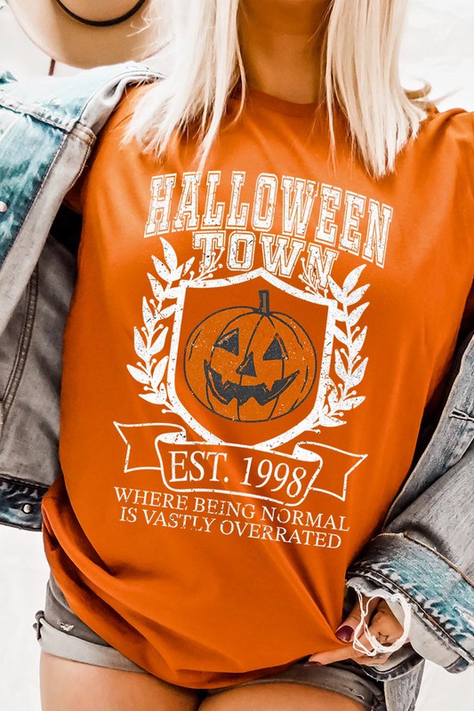 HALLOWEEN TOWN OVERRATED UNISEX SHORT SLEEVE TSHIRT