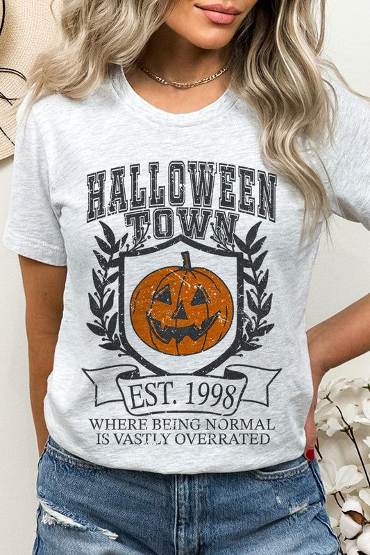 HALLOWEEN TOWN OVERRATED UNISEX SHORT SLEEVE TSHIRT