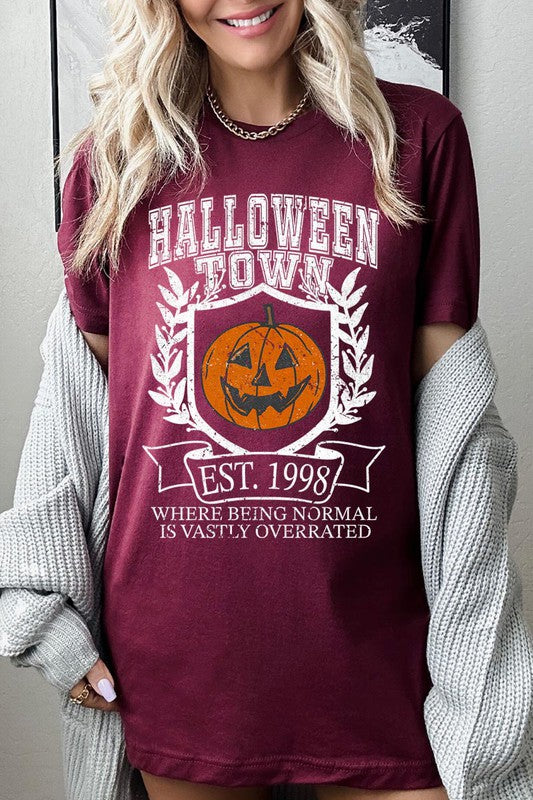 HALLOWEEN TOWN OVERRATED UNISEX SHORT SLEEVE TSHIRT