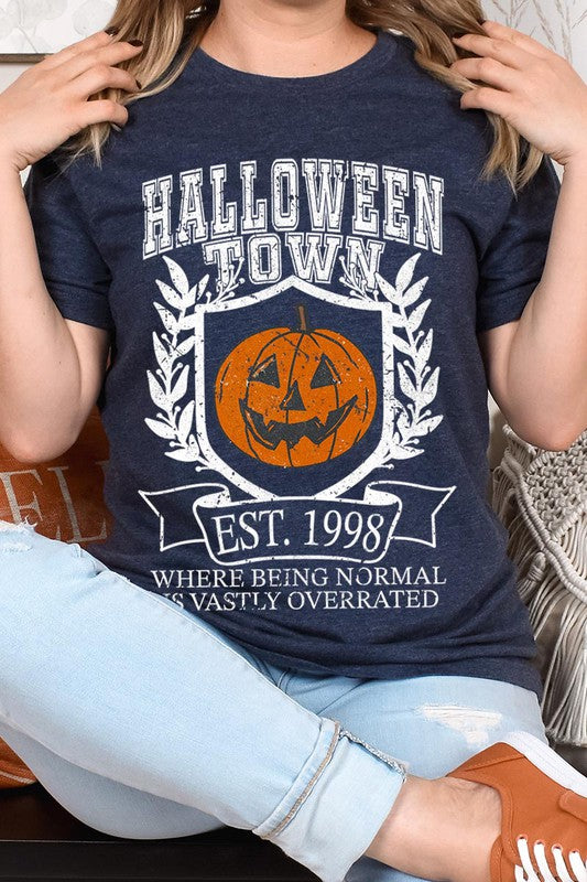 HALLOWEEN TOWN OVERRATED UNISEX SHORT SLEEVE TSHIRT