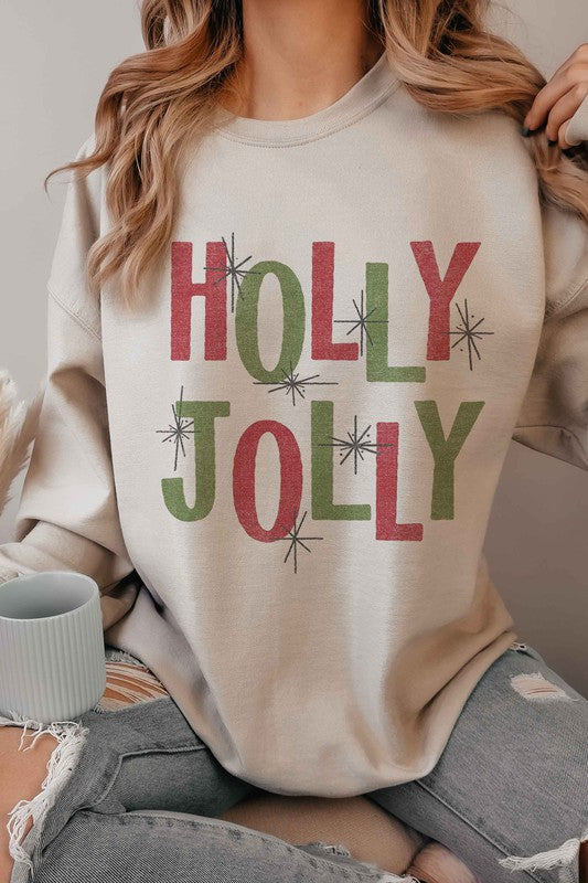 Holly Jolly Christmas Graphic Sweatshirt