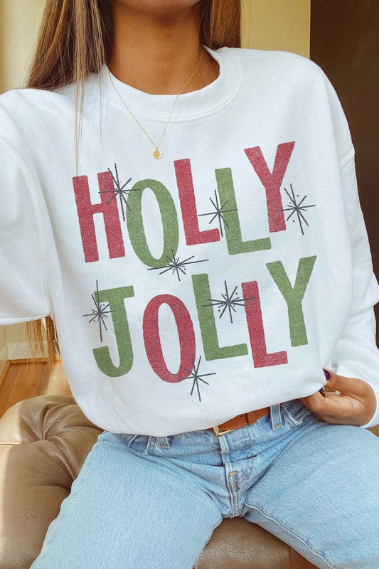 Holly Jolly Christmas Graphic Sweatshirt