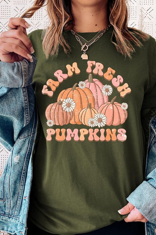 FARM FRESH PUMPKINS UNISEX SHORT SLEEVE