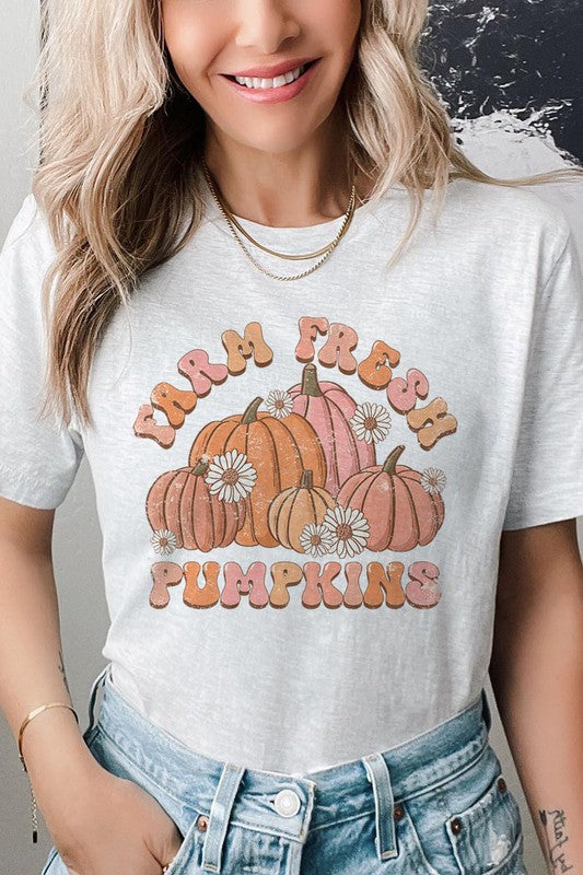 FARM FRESH PUMPKINS UNISEX SHORT SLEEVE