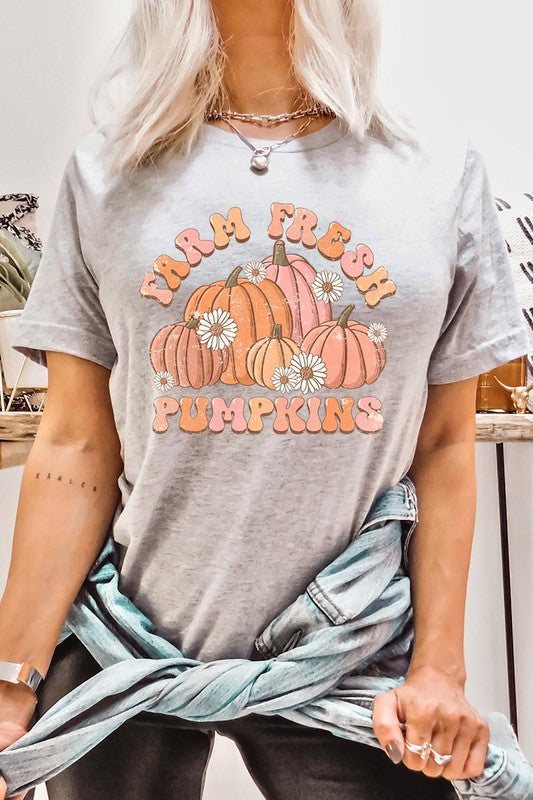 FARM FRESH PUMPKINS UNISEX SHORT SLEEVE