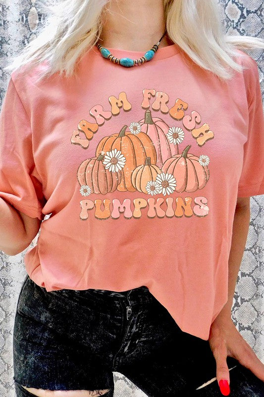 FARM FRESH PUMPKINS UNISEX SHORT SLEEVE