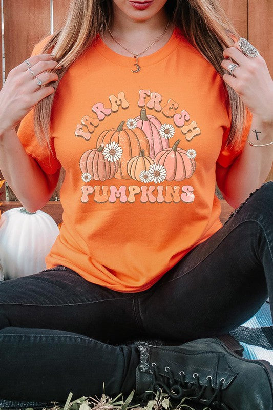 FARM FRESH PUMPKINS UNISEX SHORT SLEEVE