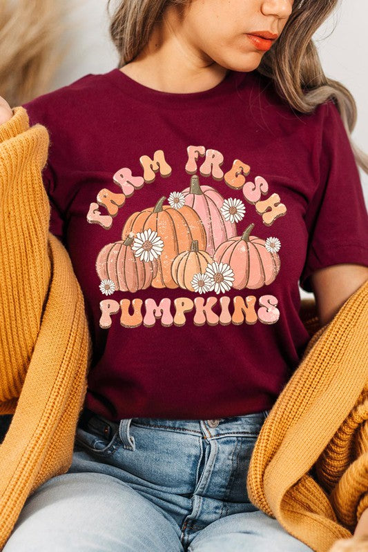 FARM FRESH PUMPKINS UNISEX SHORT SLEEVE