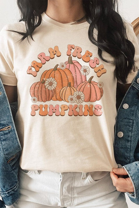 FARM FRESH PUMPKINS UNISEX SHORT SLEEVE