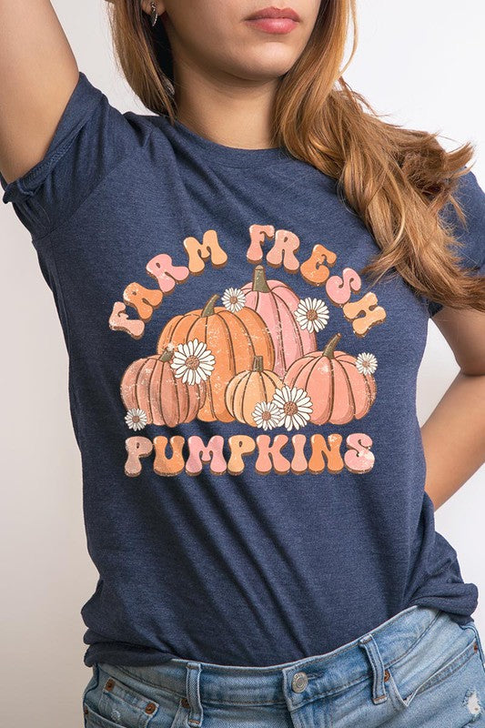 FARM FRESH PUMPKINS UNISEX SHORT SLEEVE