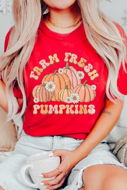 FARM FRESH PUMPKINS UNISEX SHORT SLEEVE