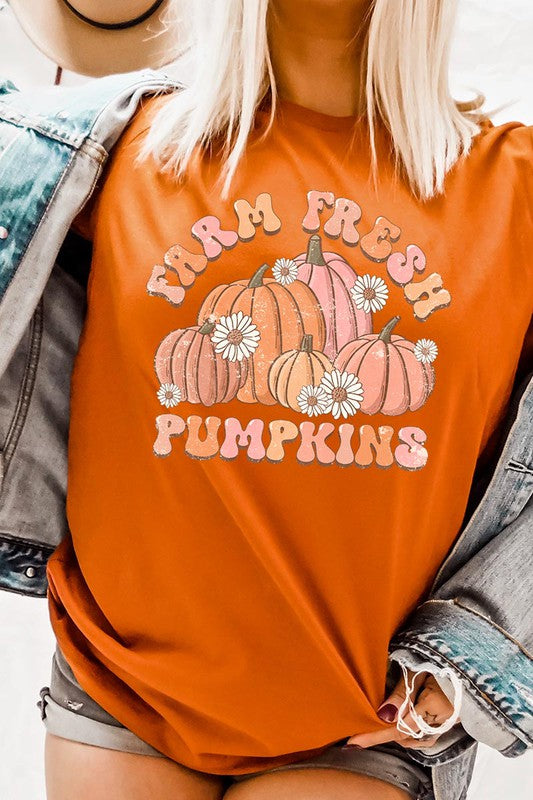 FARM FRESH PUMPKINS UNISEX SHORT SLEEVE