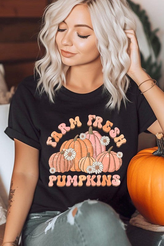 FARM FRESH PUMPKINS UNISEX SHORT SLEEVE