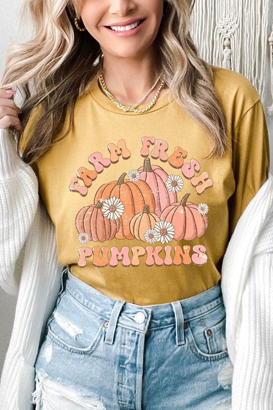 FARM FRESH PUMPKINS UNISEX SHORT SLEEVE