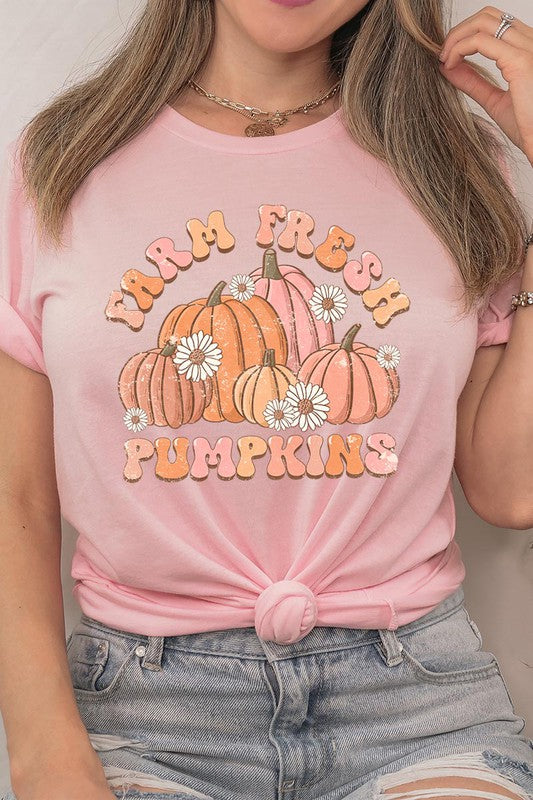 FARM FRESH PUMPKINS UNISEX SHORT SLEEVE