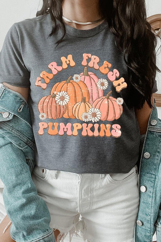 FARM FRESH PUMPKINS UNISEX SHORT SLEEVE