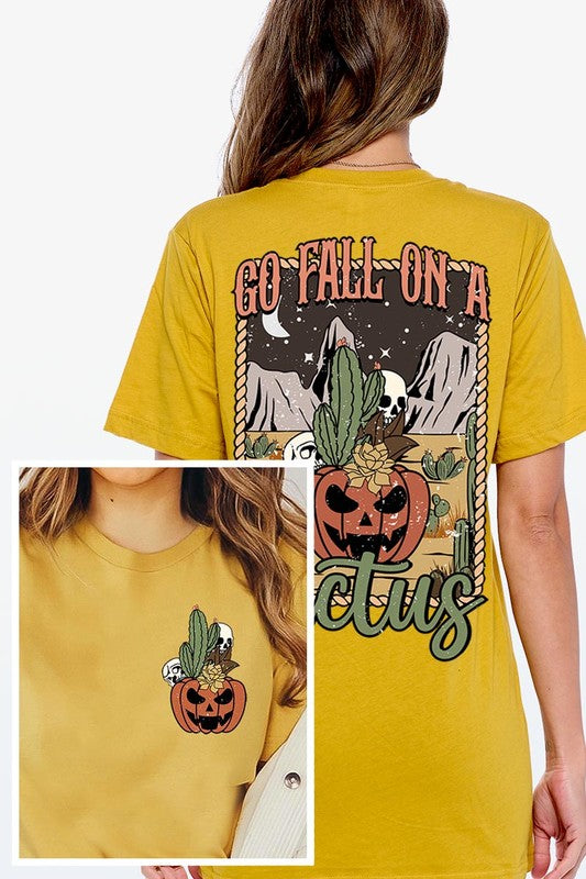 GO FALL ON A CACTUS UNISEX SHORT SLEEVE