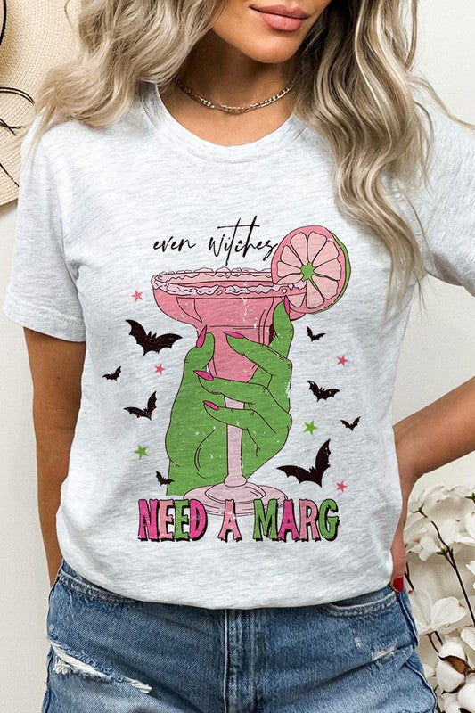 EVEN WITCHES NEEDS A MARGARITA UNISEX SHORT SLEEVE