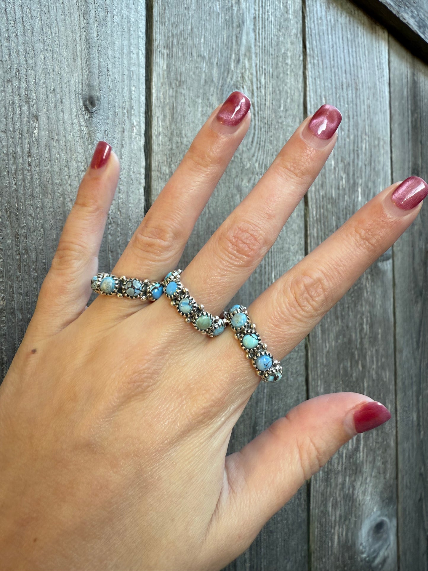 Golden Hills Turquoise Infinity Sterling Silver Ring