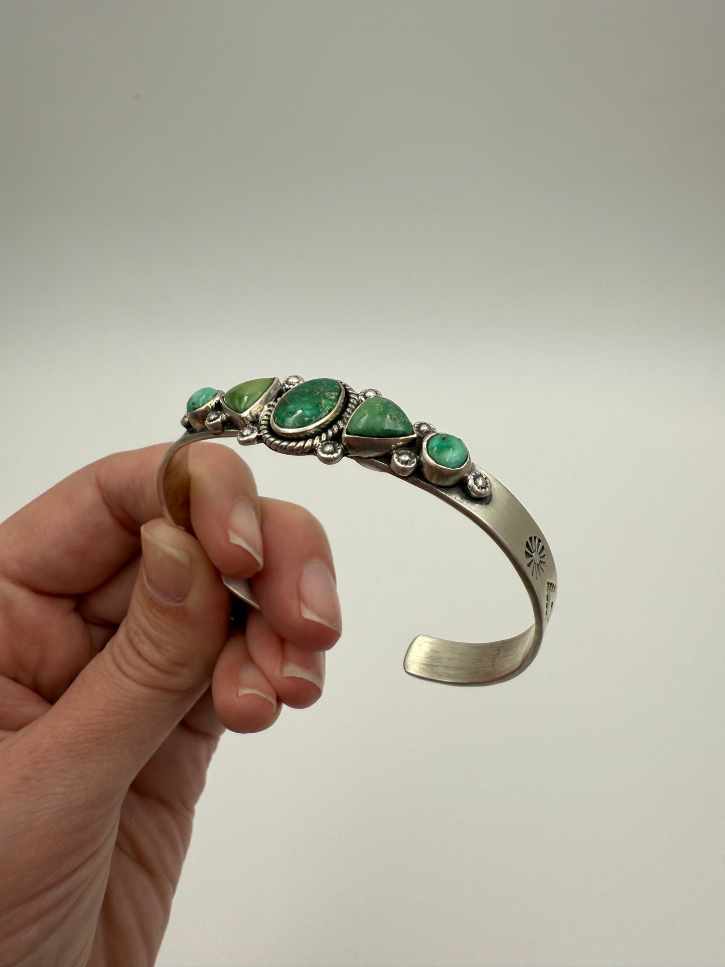 Emerald Valley Statement Sterling Silver Cuff
