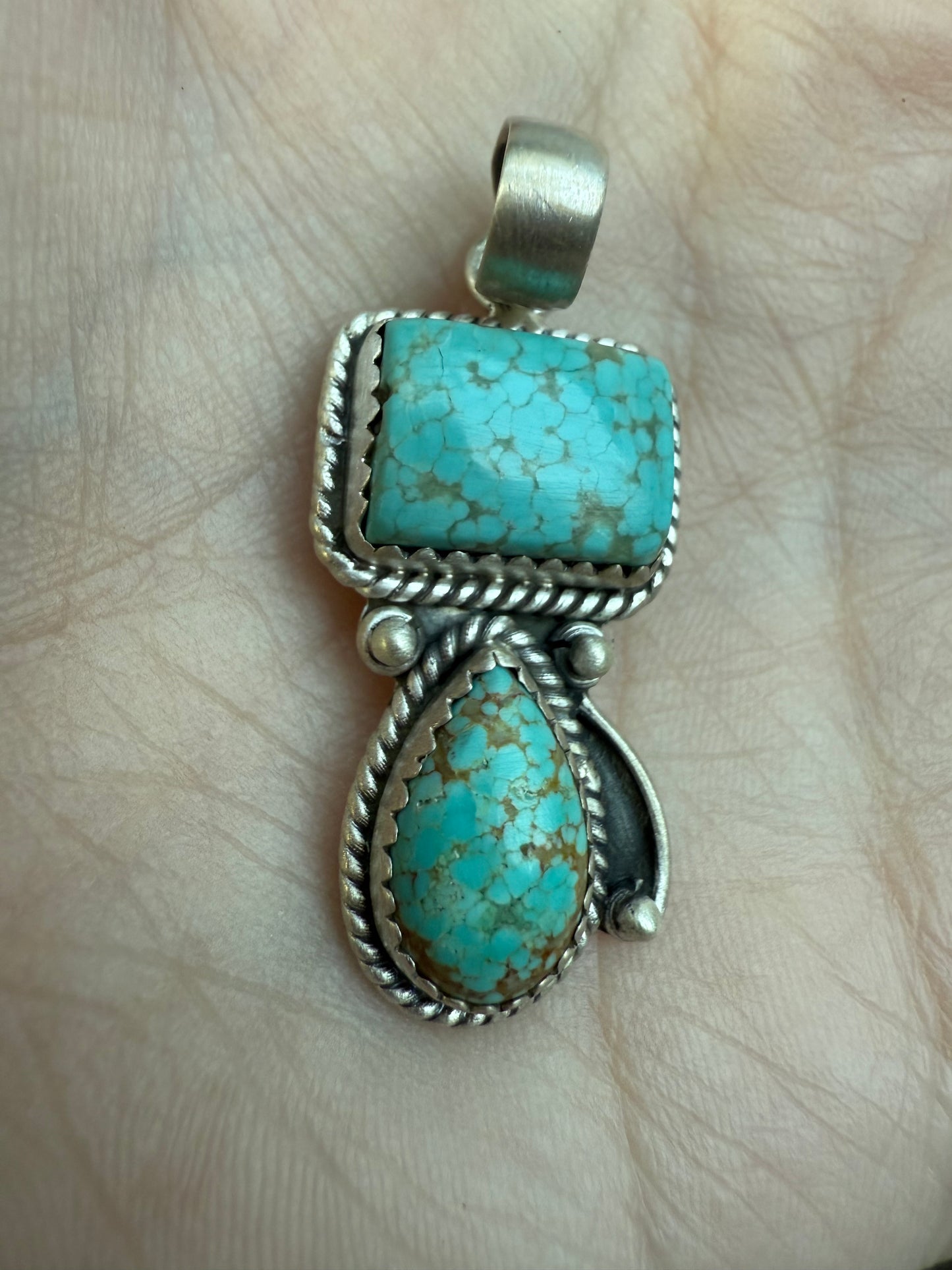 Mine 8 Turquoise Sterling Silver 926 Pendant
