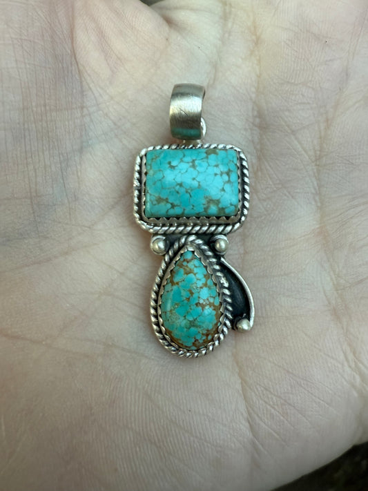 Mine 8 Turquoise Sterling Silver 926 Pendant