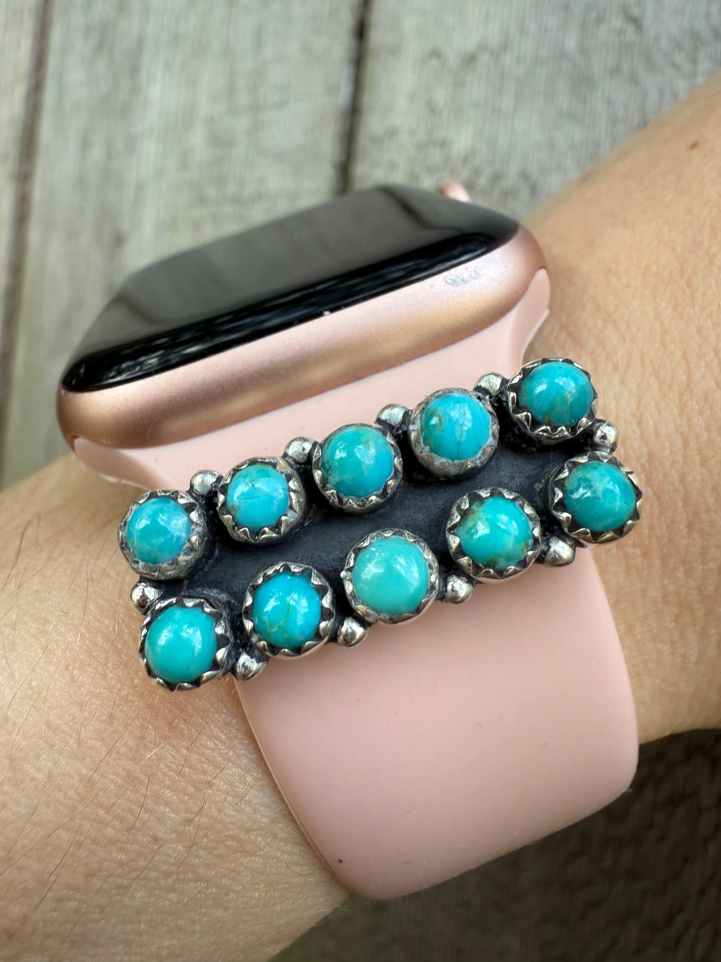 Turquoise Watch Charm Sterling Silver 925