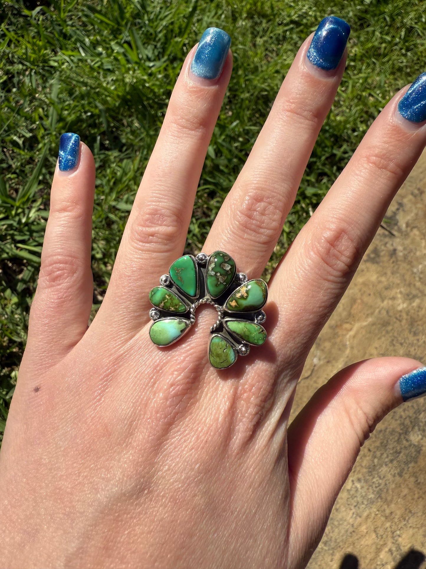 Sonoran Gold Naja Sterling Silver Adjustable Ring