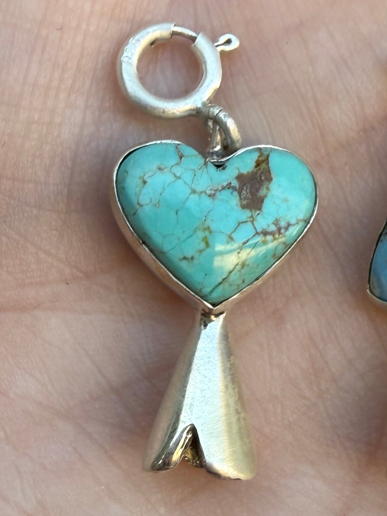 Squash Horn Blossom Sterling Silver Charm