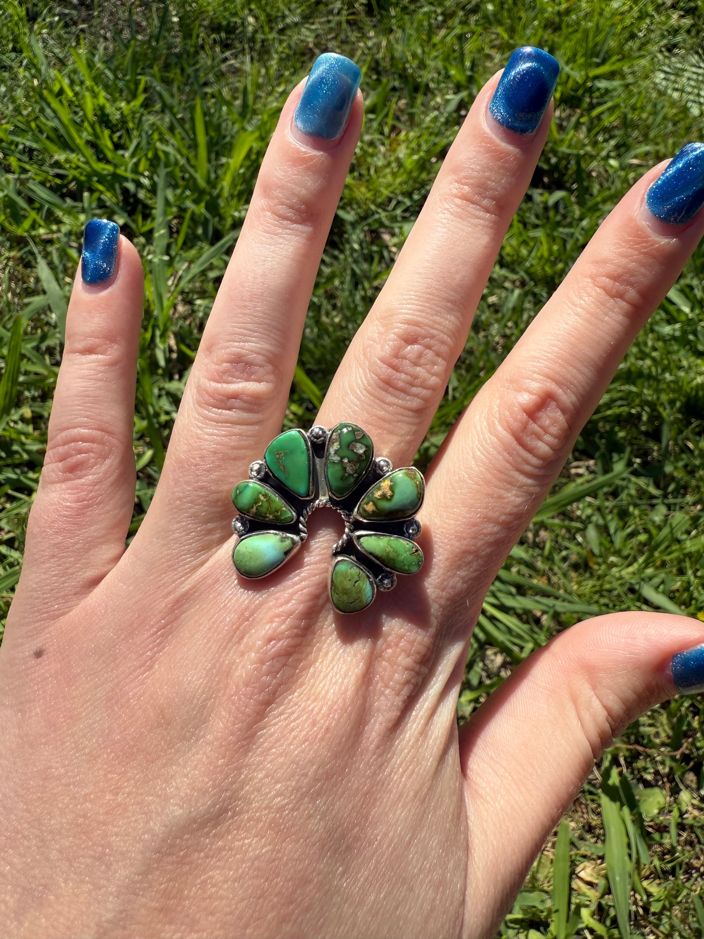 Sonoran Gold Naja Sterling Silver Adjustable Ring