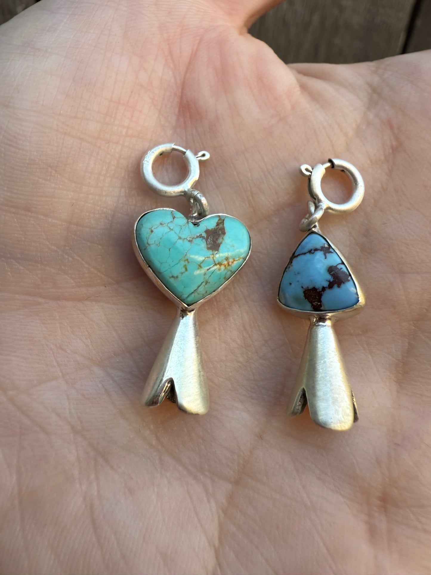 Squash Horn Blossom Sterling Silver Charm