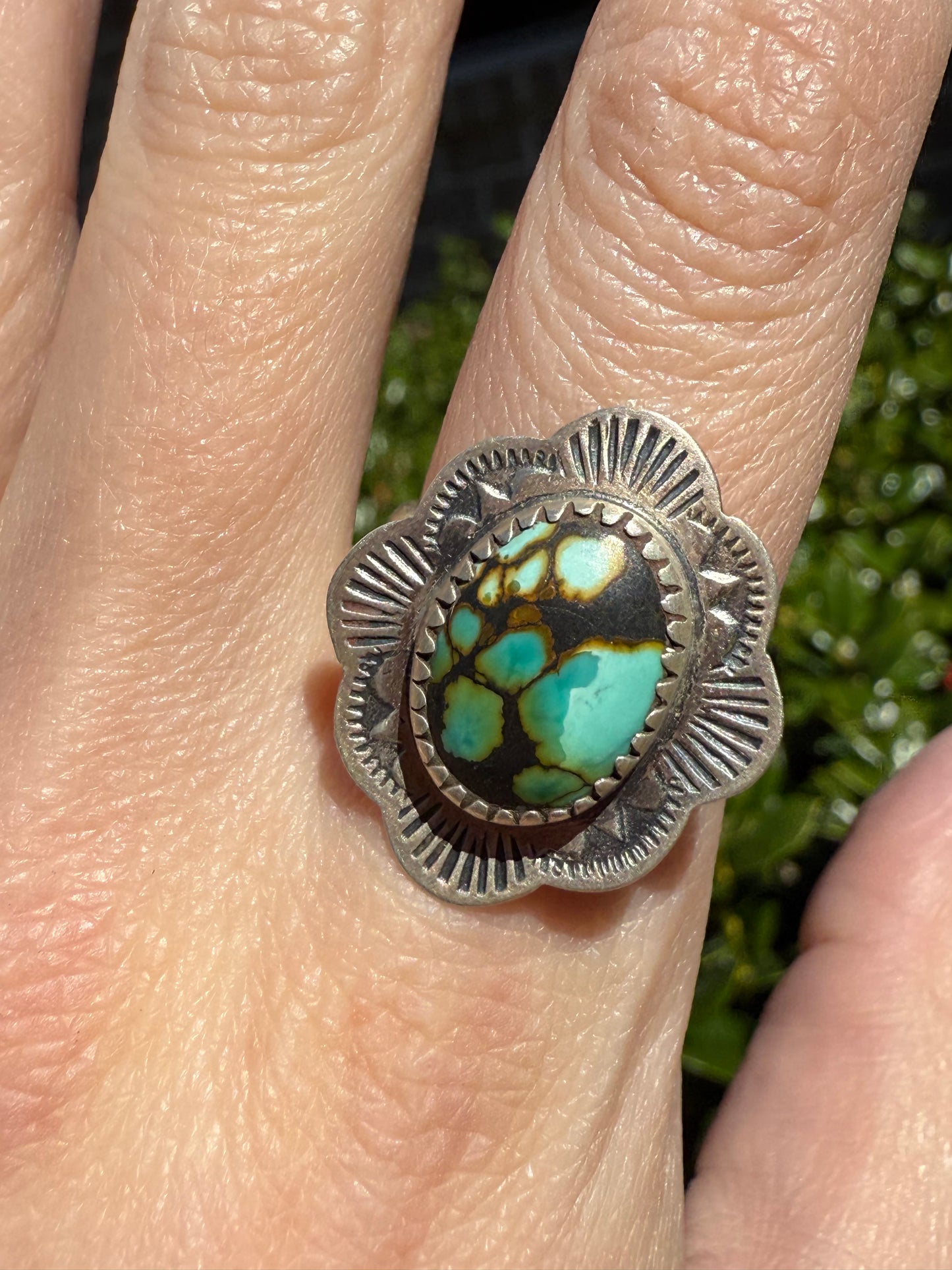 Blackjack Turquoise Sterling Silver Accent Ring