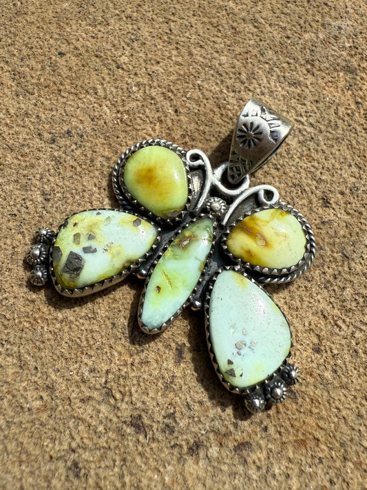 Palomino Butterfly Sterling Silver Pendant