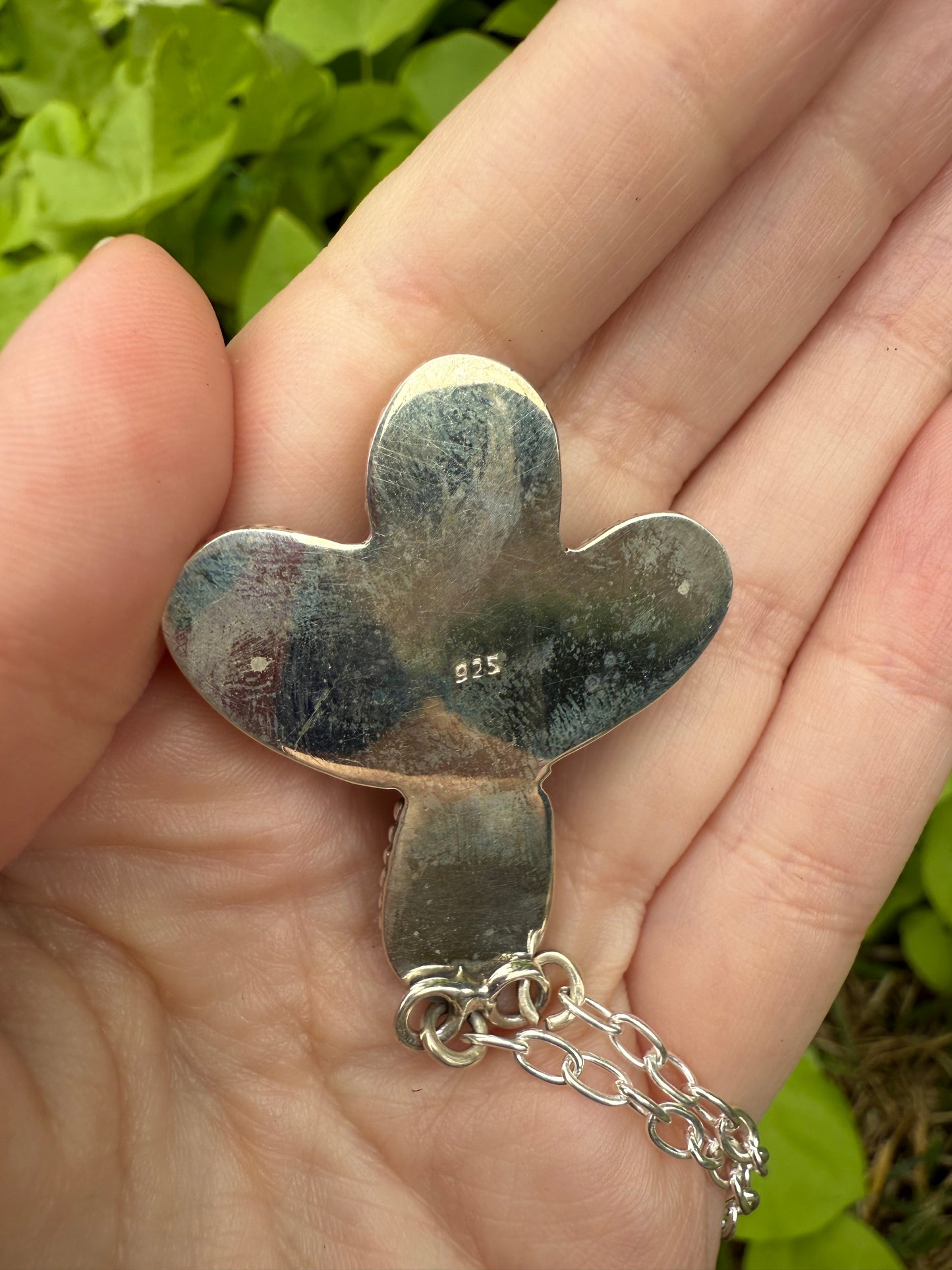 Cotton Candy Sterling Silver 925 Statement Necklace