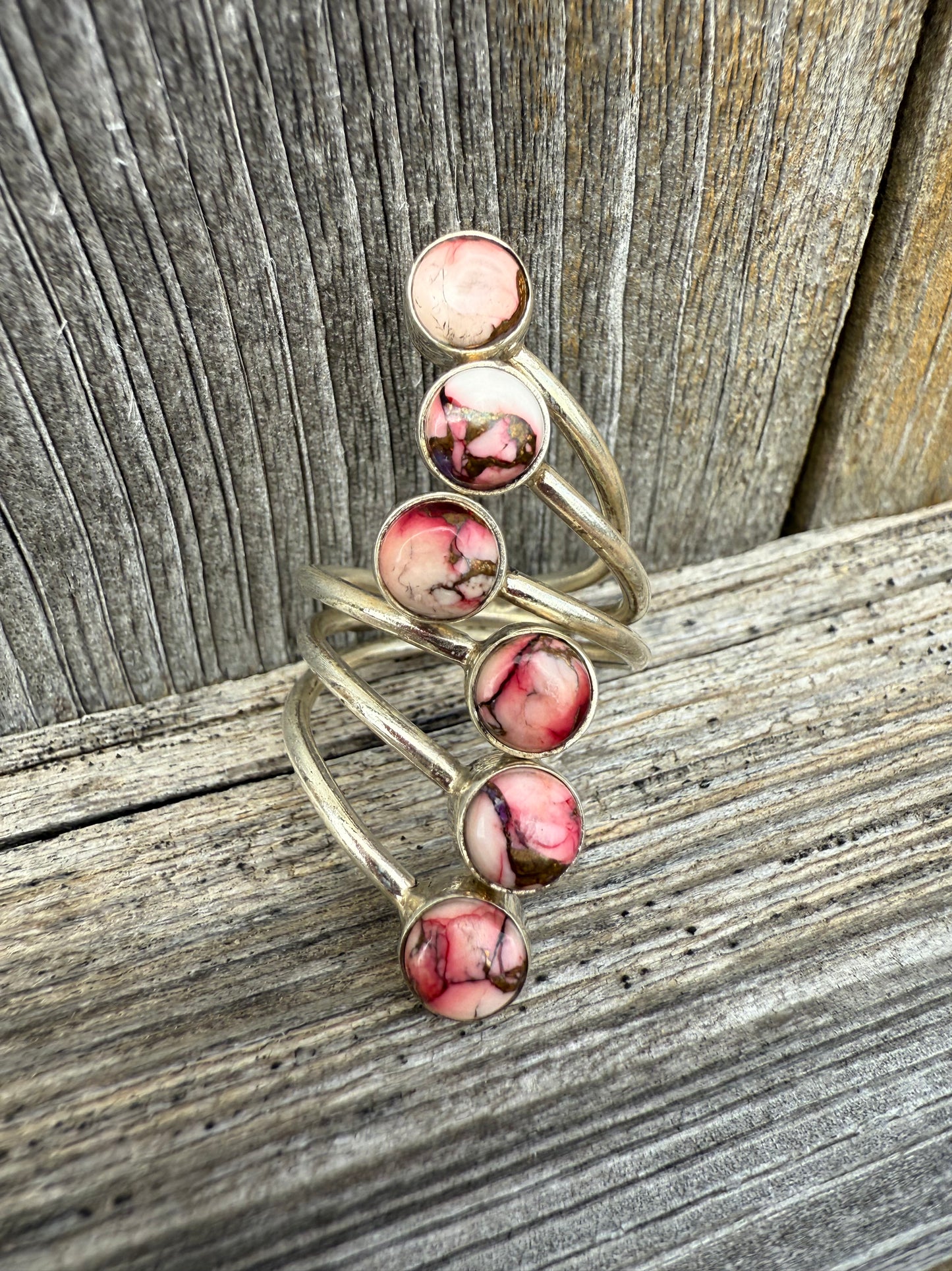 Rose Dahlia Spiral Sterling Silver 925 Women's Ring