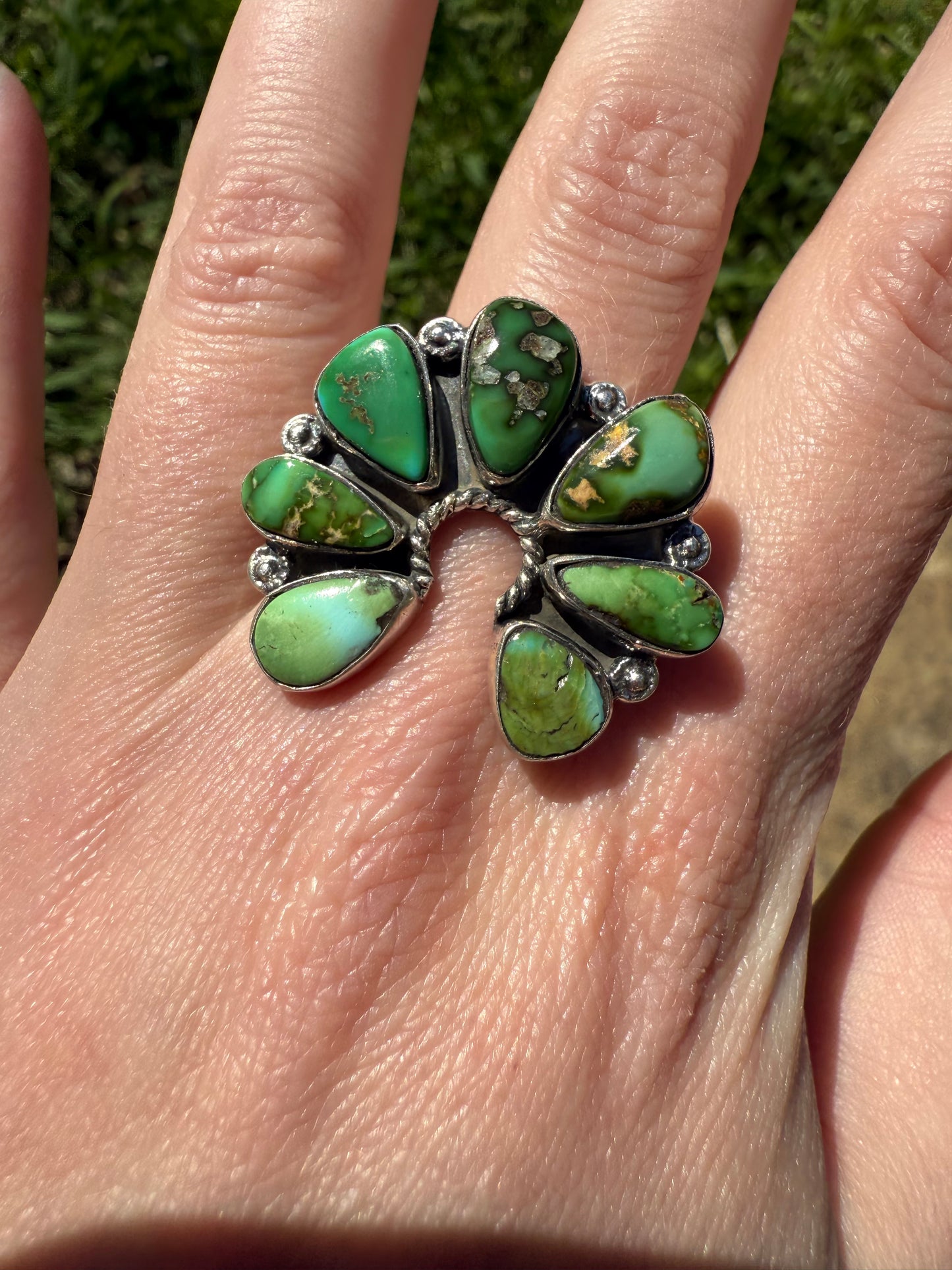 Sonoran Gold Naja Sterling Silver Adjustable Ring