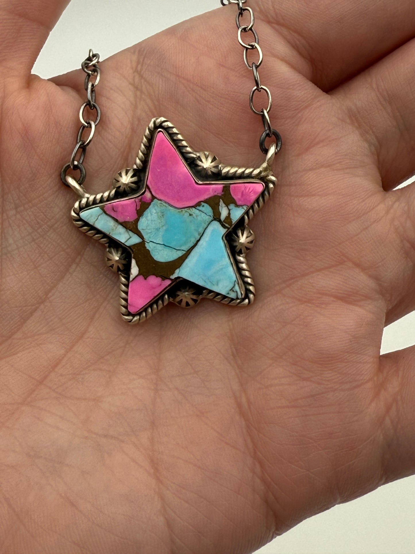 Cotton Candy Star Statement Necklace