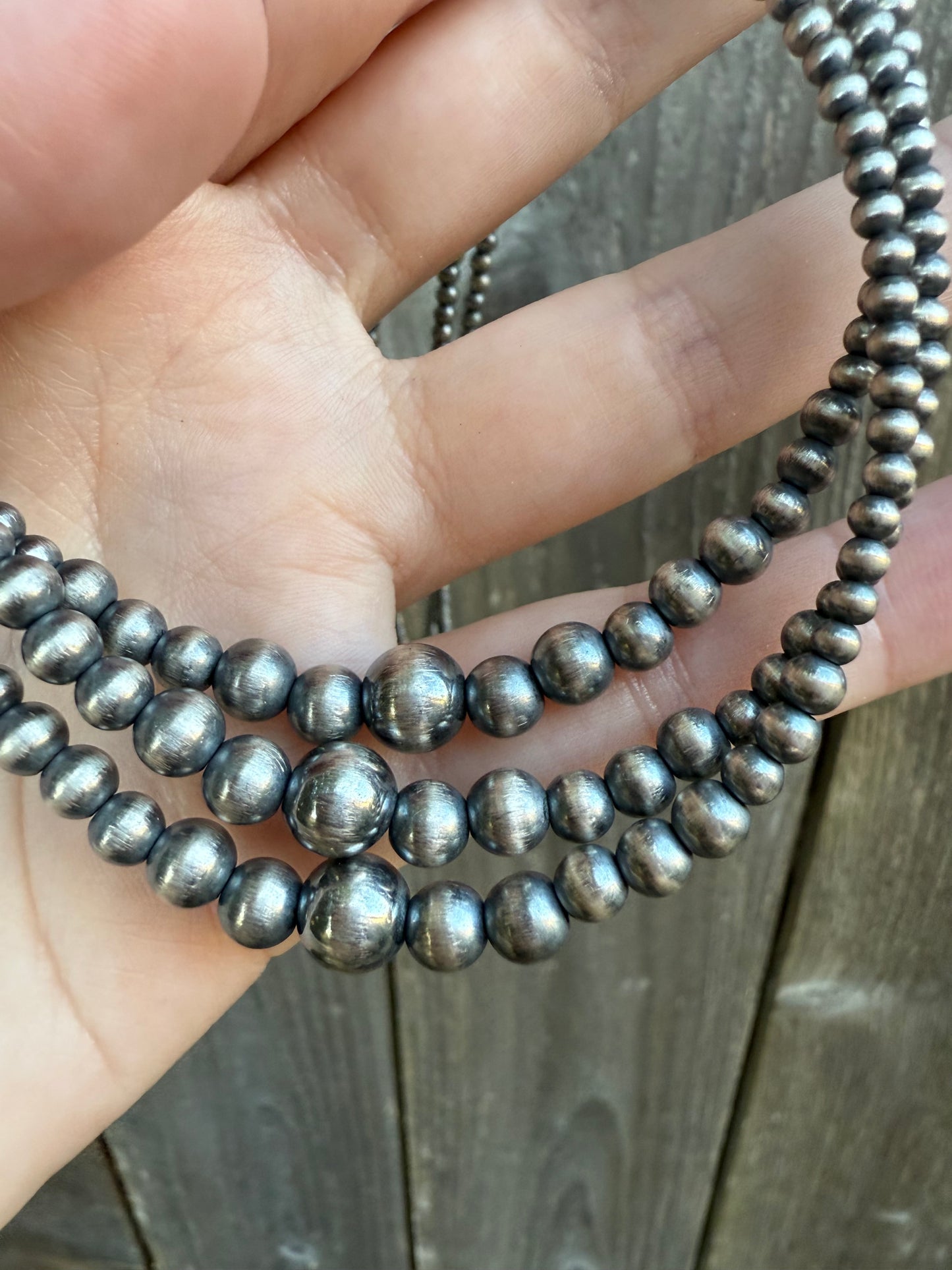 24K Gold Over 925 Sterling Silver Desert Pearl Necklace