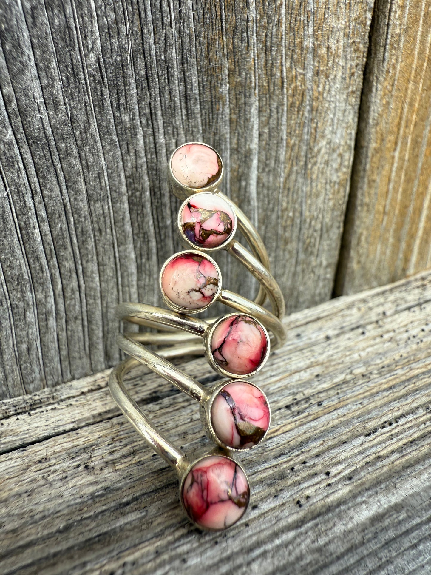 Rose Dahlia Spiral Sterling Silver 925 Women's Ring