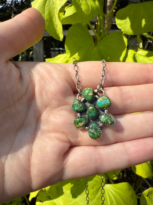 Sonoran Gold Full Flower Sterling Silver Necklace