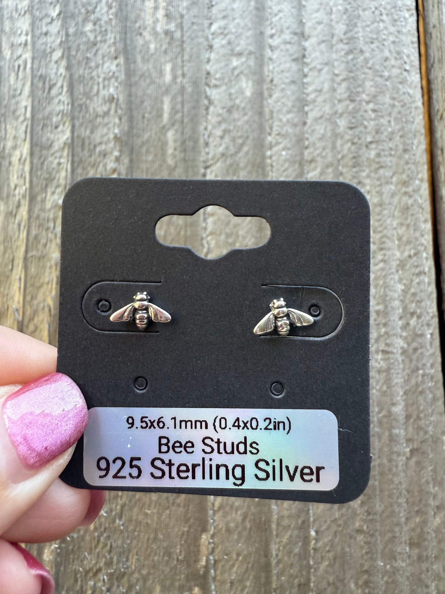 Bee Sterling Silver 925 Stud Earrings