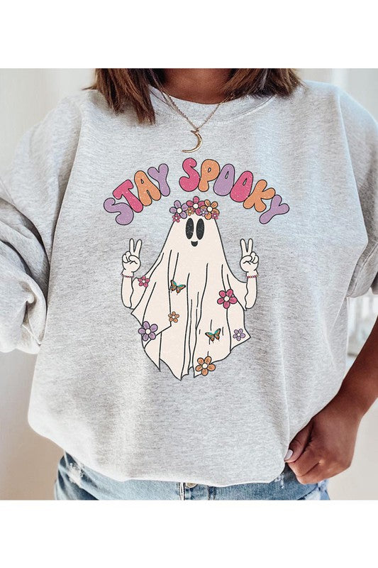 STAY SPOOKY, UNISEX FLEECE SWEATSHIRT