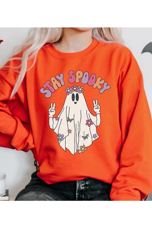 STAY SPOOKY, UNISEX FLEECE SWEATSHIRT