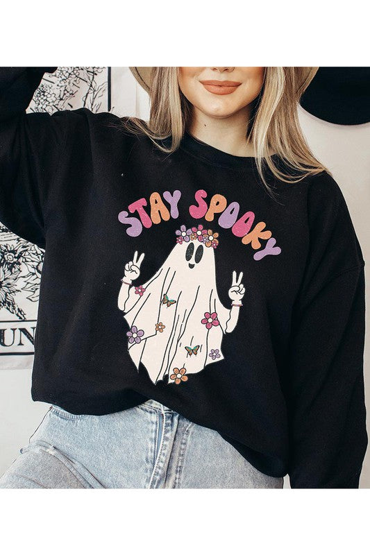 STAY SPOOKY, UNISEX FLEECE SWEATSHIRT