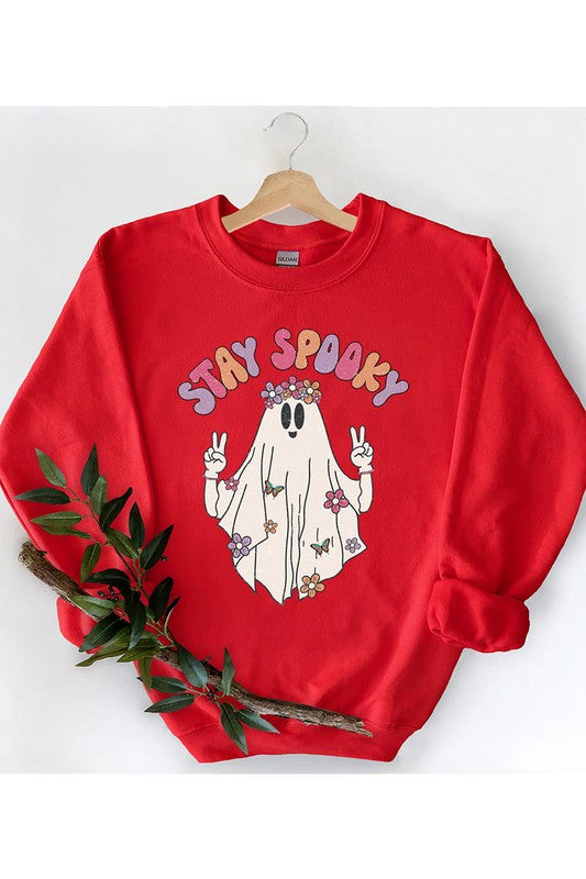 STAY SPOOKY, UNISEX FLEECE SWEATSHIRT