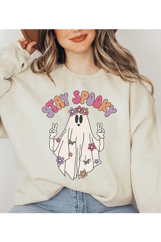 STAY SPOOKY, UNISEX FLEECE SWEATSHIRT