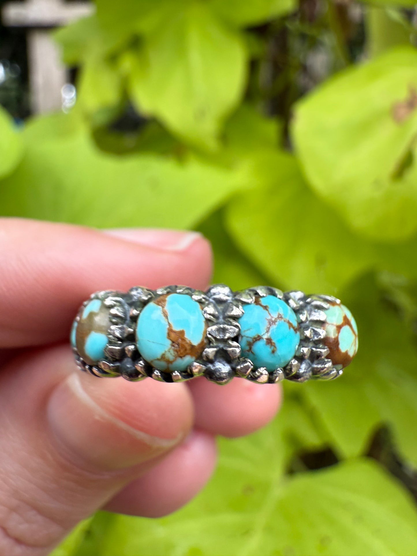 Premium Turquoise Infinity Band Sterling Silver 925